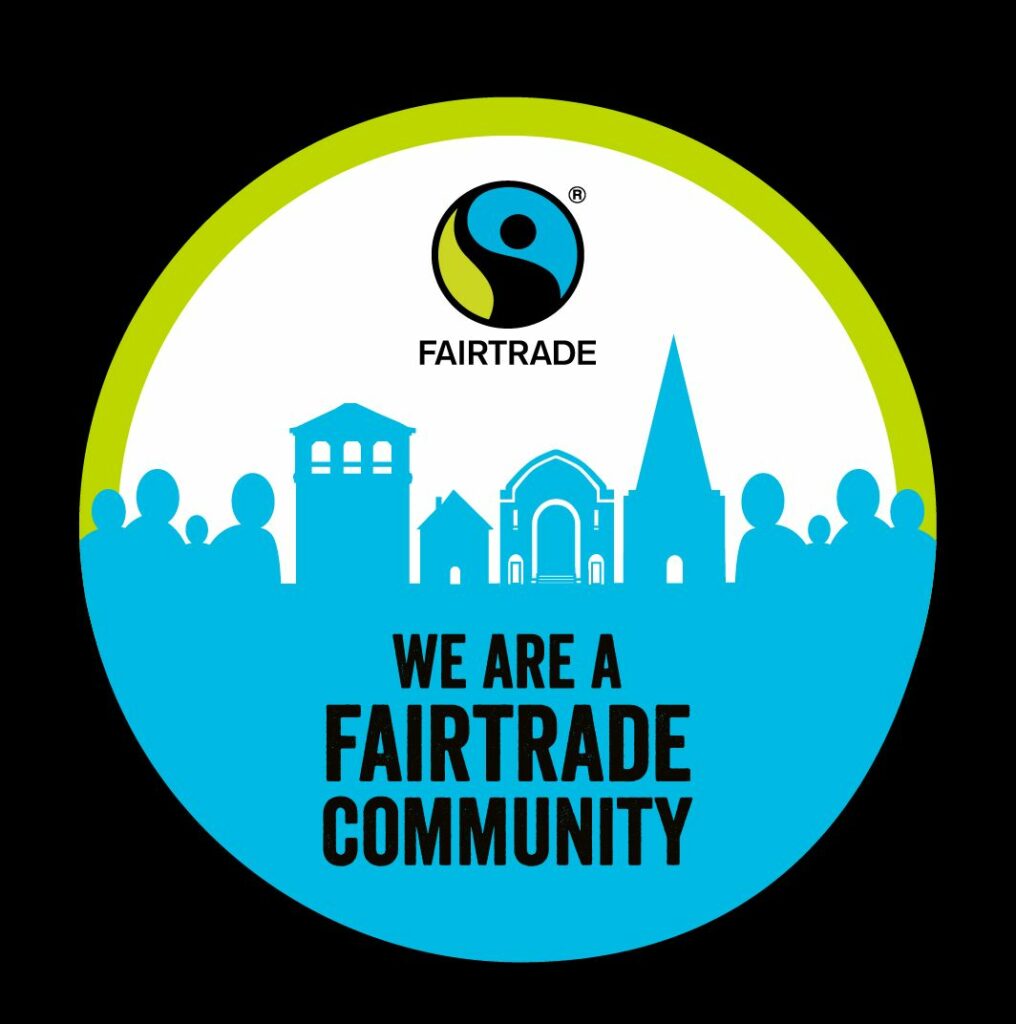 Logo saying 'We are a Fairtrade Community'
